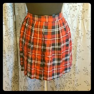 Plaid Short Skirt